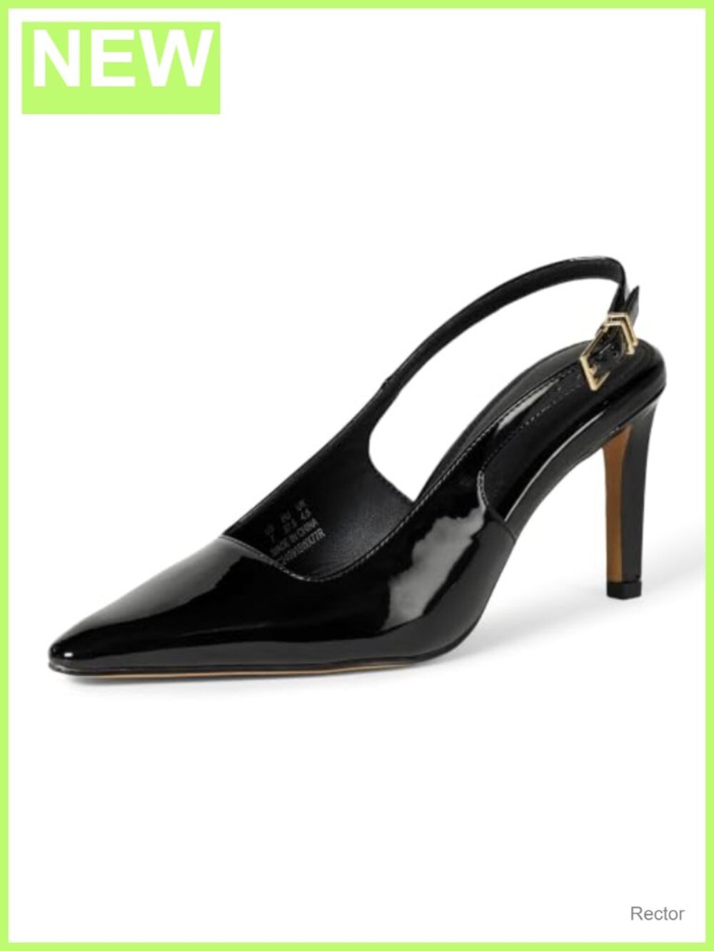 Women's Pointed Toe Slingback Heels with Ankle Strap